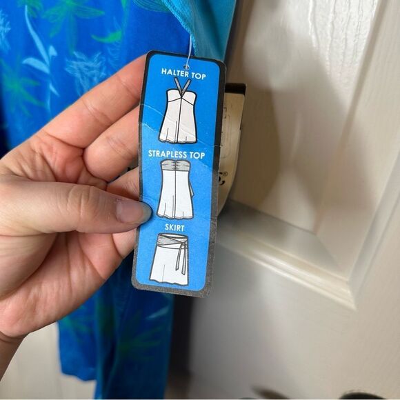 BNWT Kühl Blue Azure Convertible Styles Kai Skirt / Top Sz M Beach Cruise Vacay - Picture 8 of 9